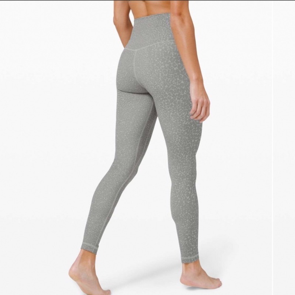 Lululemon Align Pant 28" Engineer Print City Camo Silver Drop Multi Size 4